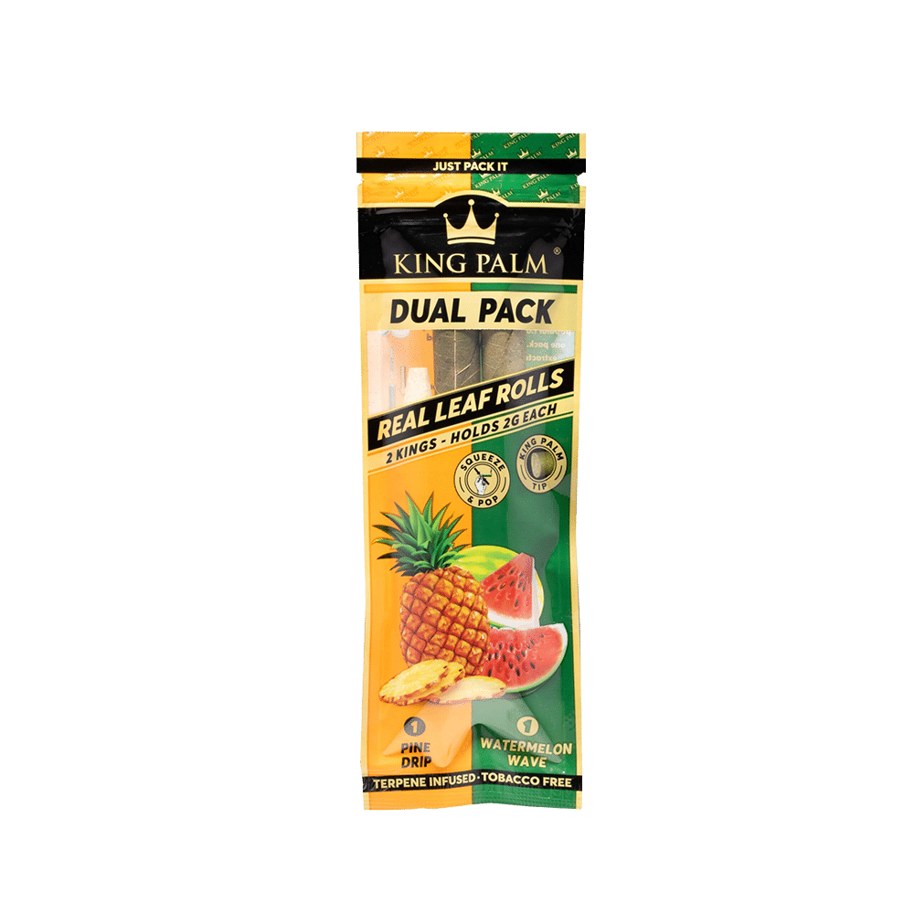 KING PALM Dual Pack Pineapple/Watermelon King Size - 2pk