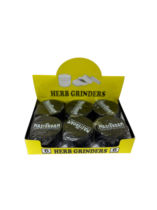 Masterdam 63mm 4parts zinc alloy grinder (6pk)