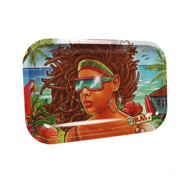 RAW BRAZIL METAL ROLLING TRAY 3rd EDITION - SMALL