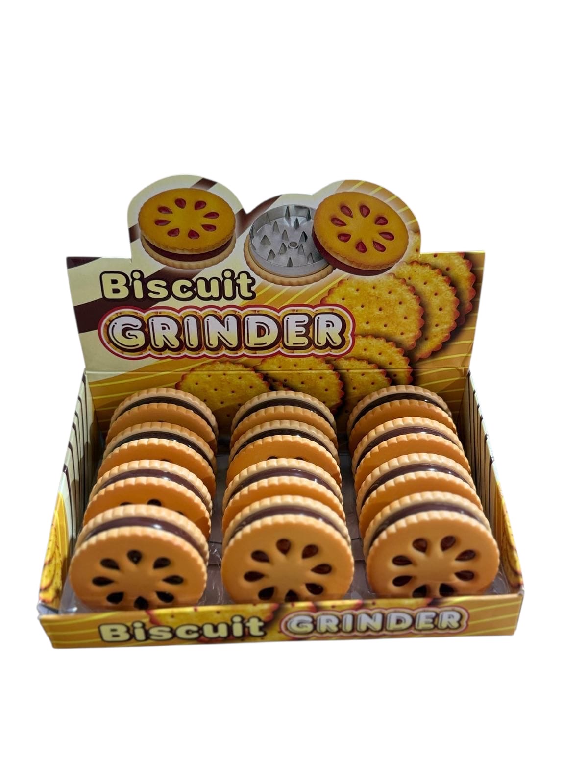 Biscuit grinder 2 parts metal grinder 12 pieces