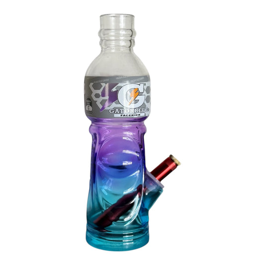 Pink & Blue transparent Gatorade Bong