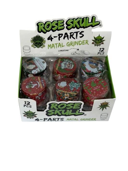 Rose skull Christmas merry juana (12pk)