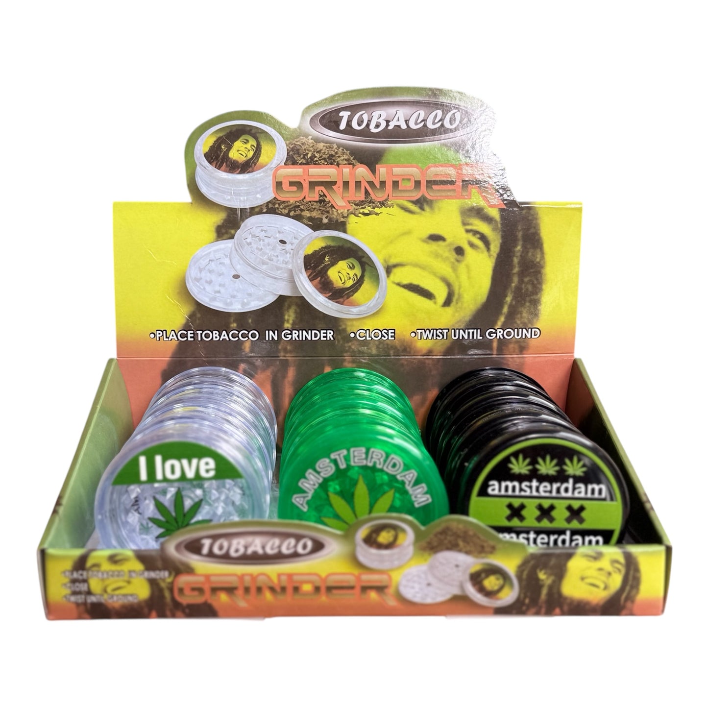 Plastic 3-Piece - Grinder X 12pk