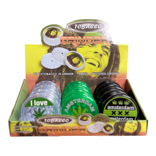 Plastic 3-Piece - Grinder X 12pk