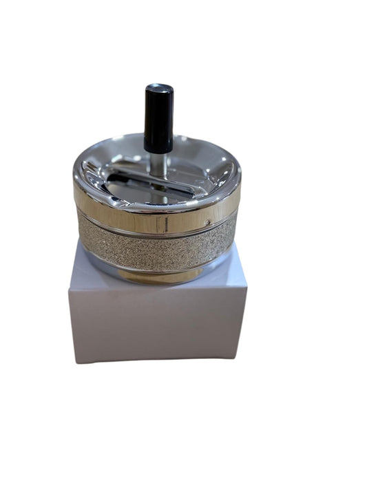 Silver sparkle ashtray