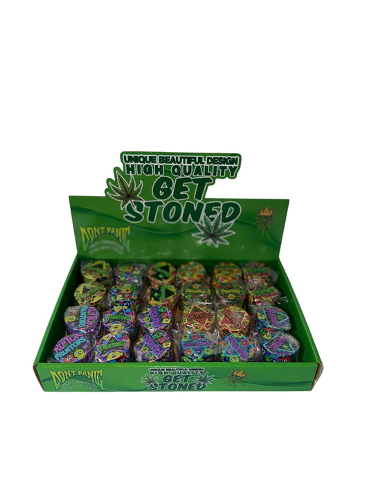 Fruitors 40mm 4parts zinc grinder (24pk)