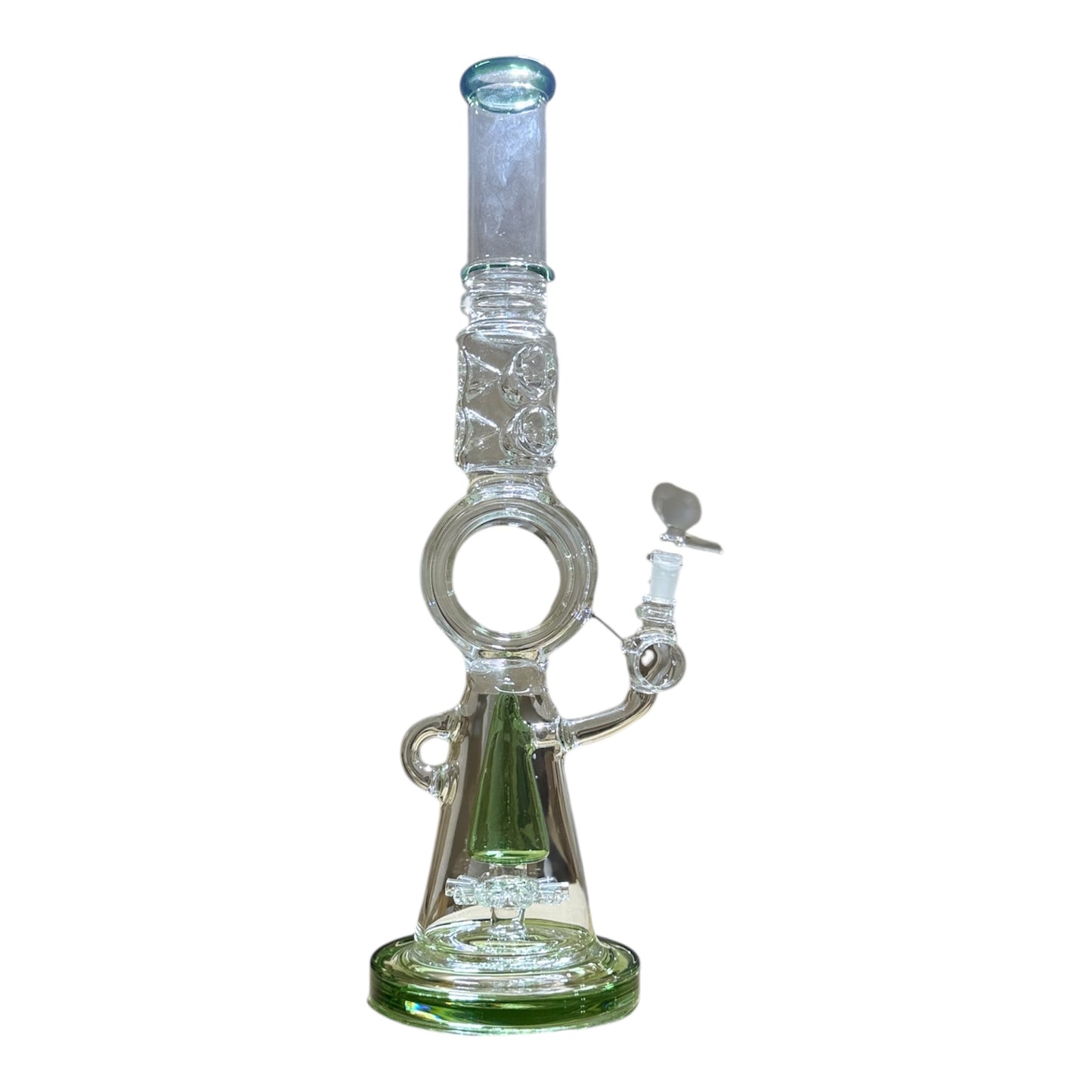 Double chamber with circle hold bong