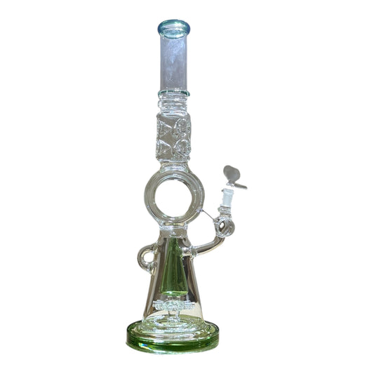 Double chamber with circle hold bong