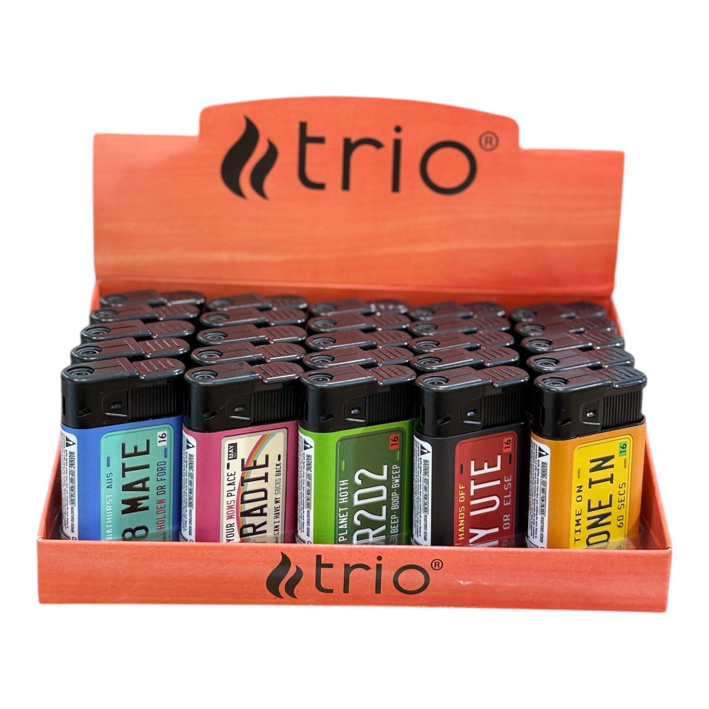 Windproof lighter mixed plate designs (25pcs)