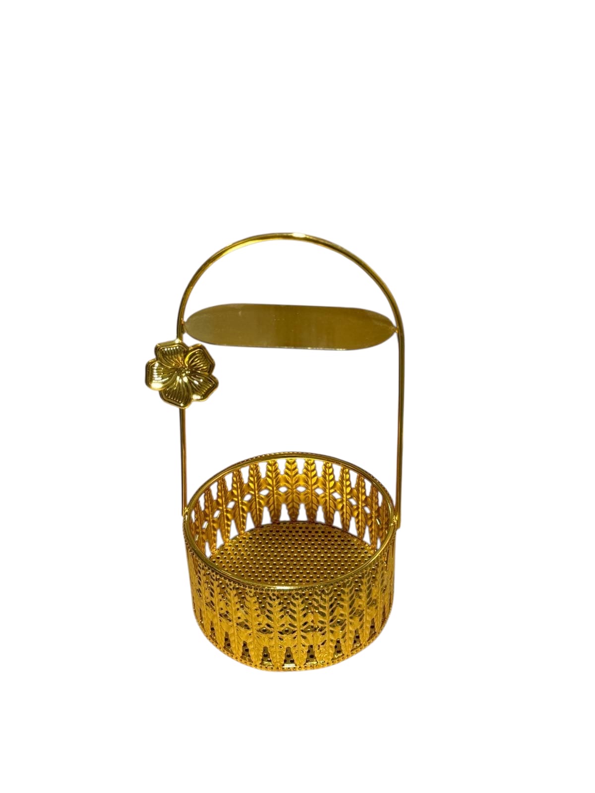 Golden charcoal holder