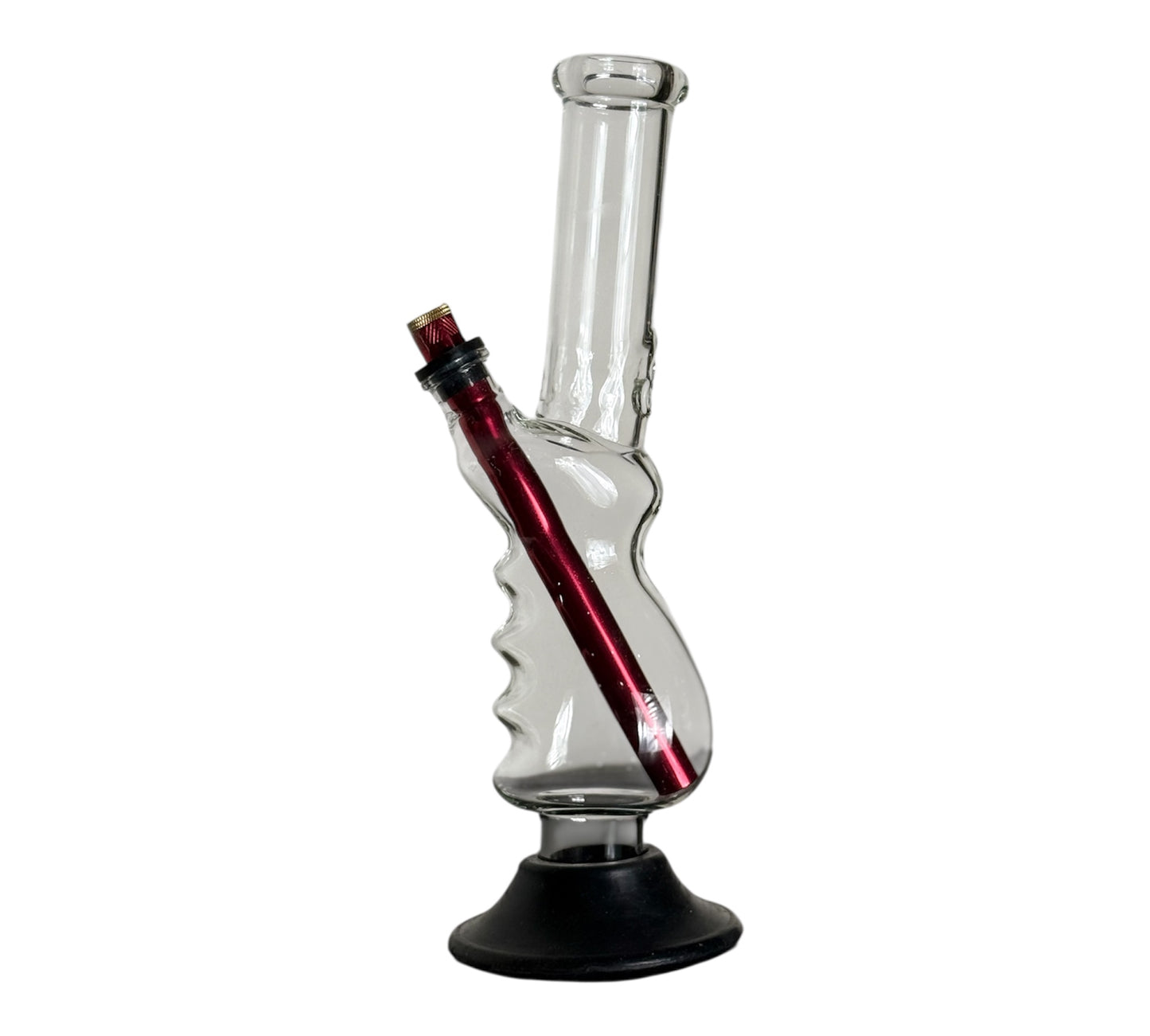 Hand Hold Clear Glass Bong - 30cm