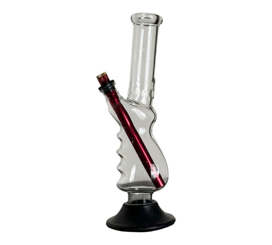 Hand Hold Clear Glass Bong - 30cm