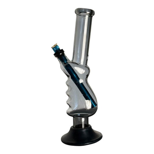 Hand Hold Dark Clear Bong - 30cm