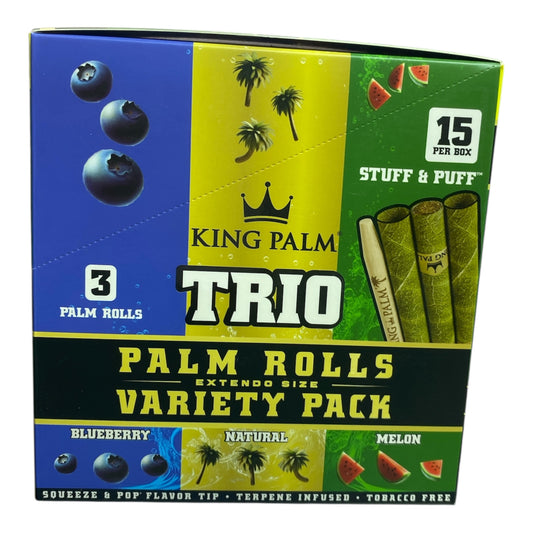 King Palm Trio watermelon, blueberry, natural