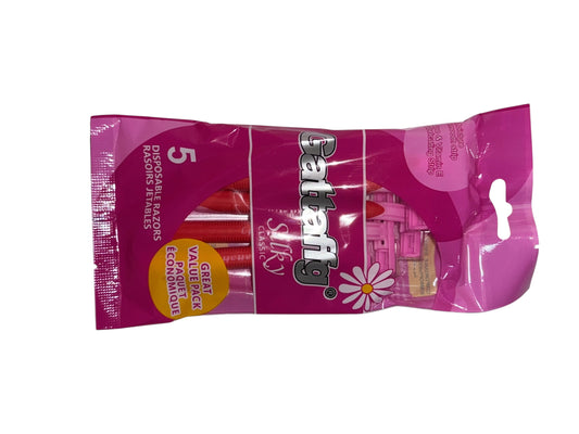 Pink disposable razors
