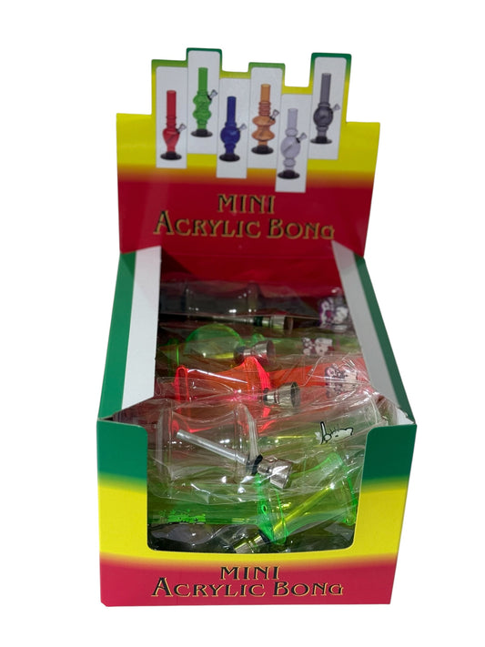 Mini acrylic bong (12pk)