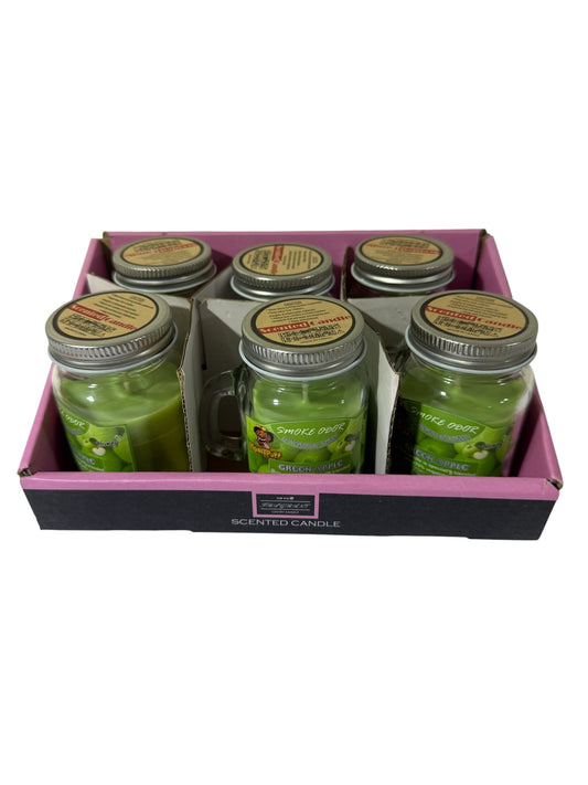 Green apple scented candle
