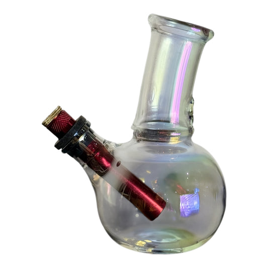 Mini Clear shiny Glass Bong – 15cm X 24pk