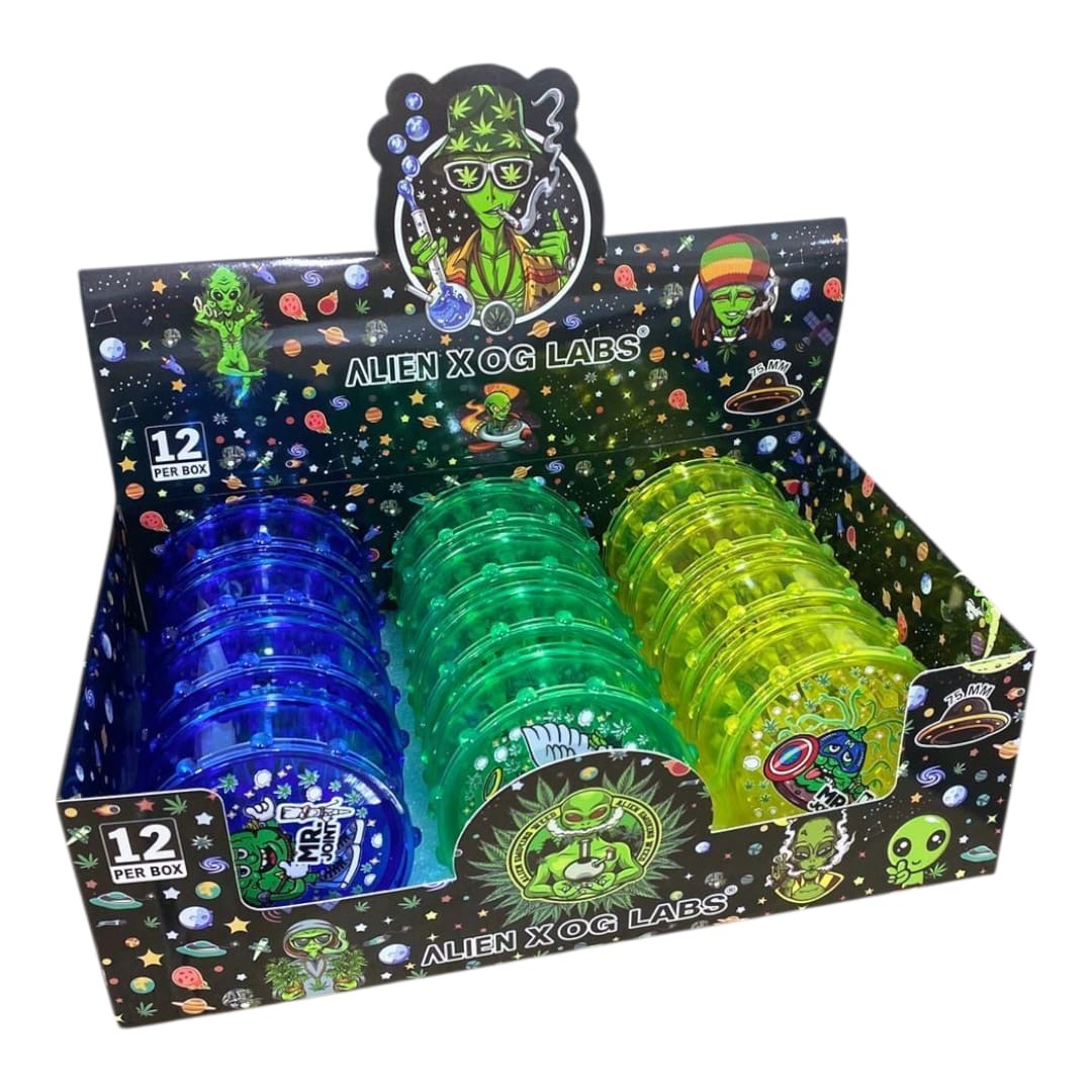 Mr joint 2-Piece plastic Grinder X 12pk 75mm