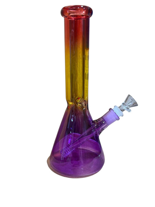 Gradient 3 colour beaker Bong - 25cm