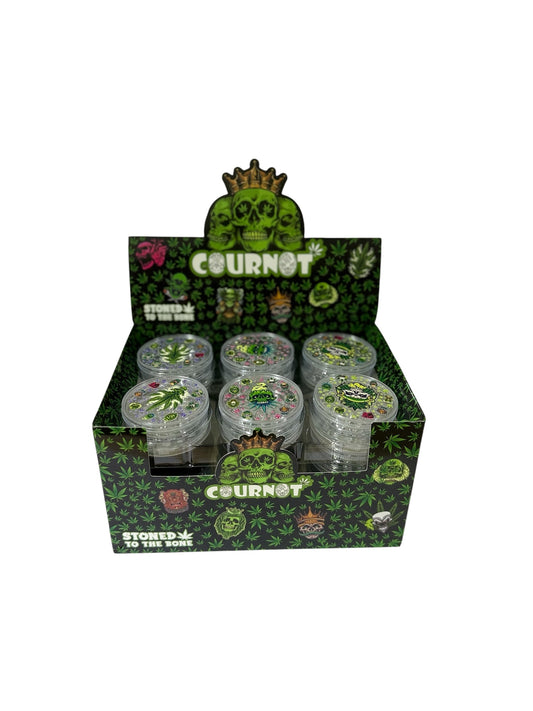 Cournot 60mm 3parts plastic grinder (12pk)