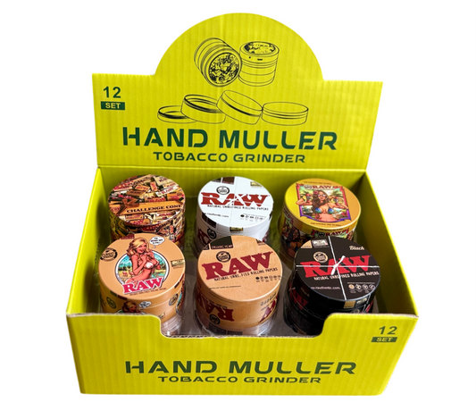 RAW 4-Piece Metal Grinder X 12pk