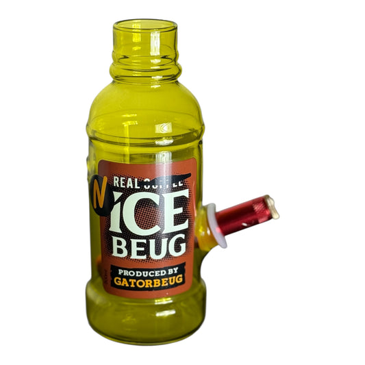 ICE Beug Glass Bottle Bong with stem