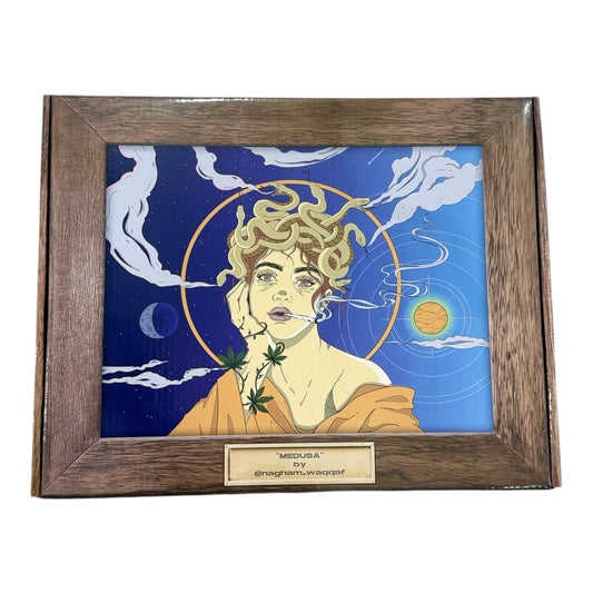 Smoking rolling tray XL Medusa (2pk)