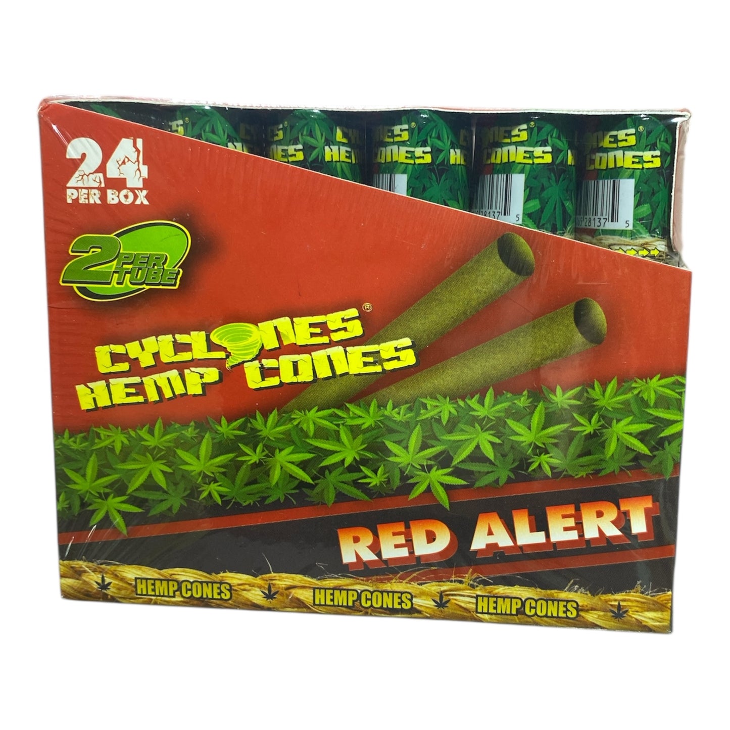 Red Alert CYCLONES Pre-Rolled Hemp Blunts Original - 2PK