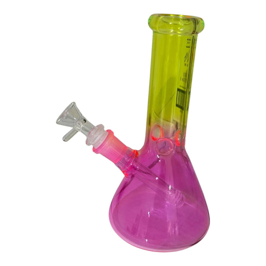 Gradient coloured all glass beaker Bong