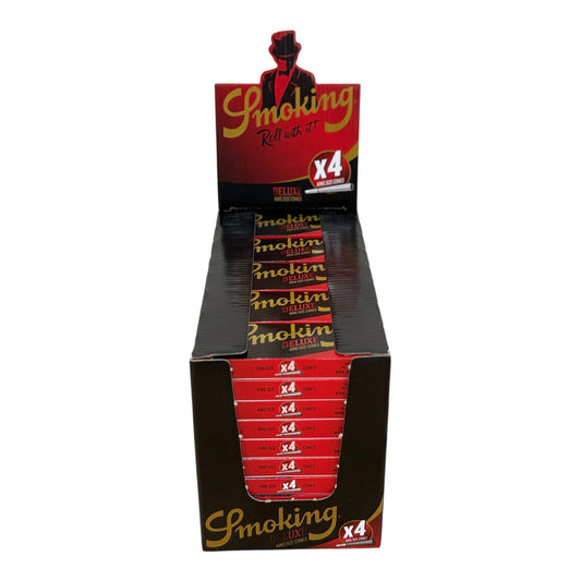 Smoking Deluxe king size cones x4 (50pk)