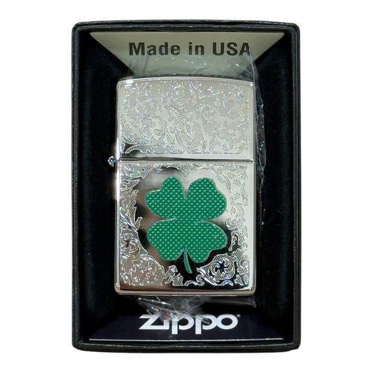 Zippo four leaf clover-4