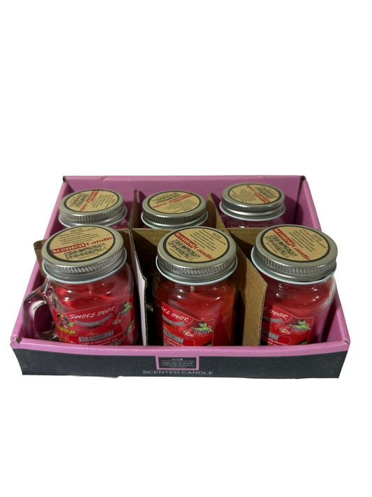 Strawberry scented candle