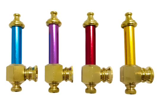 Colorful Brass Pipes small (10pk)