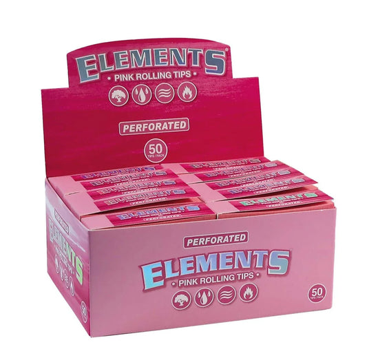 ELEMENTS PINK TIPS PERFORATED, 50 leaves/booklet, 50 box