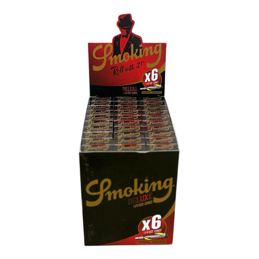 Smoking Deluxe 1 1/4 cones x6 (30pk)