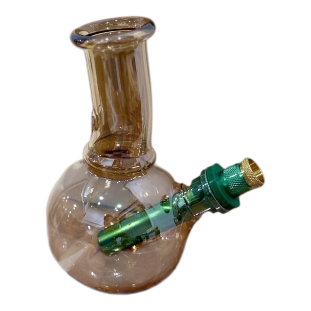 Mini amber Glass Bong – 15cm
