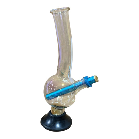 Shiny clear Glass Bong -25cm