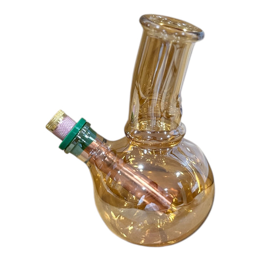 Mini bronze Glass Bong – 12cm