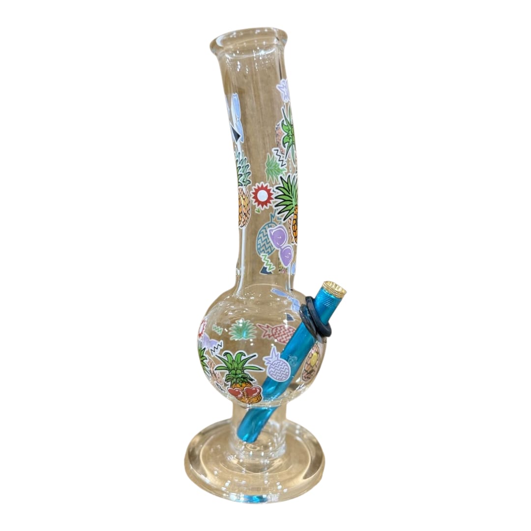 Pineapple summer glass bottom Bong - 25cm