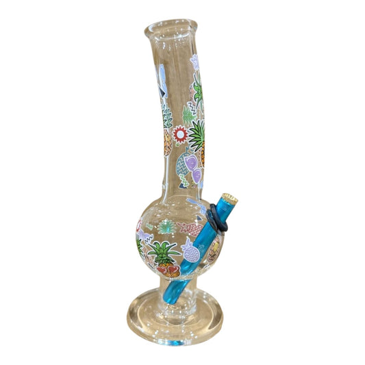 Pineapple summer glass bottom Bong - 25cm