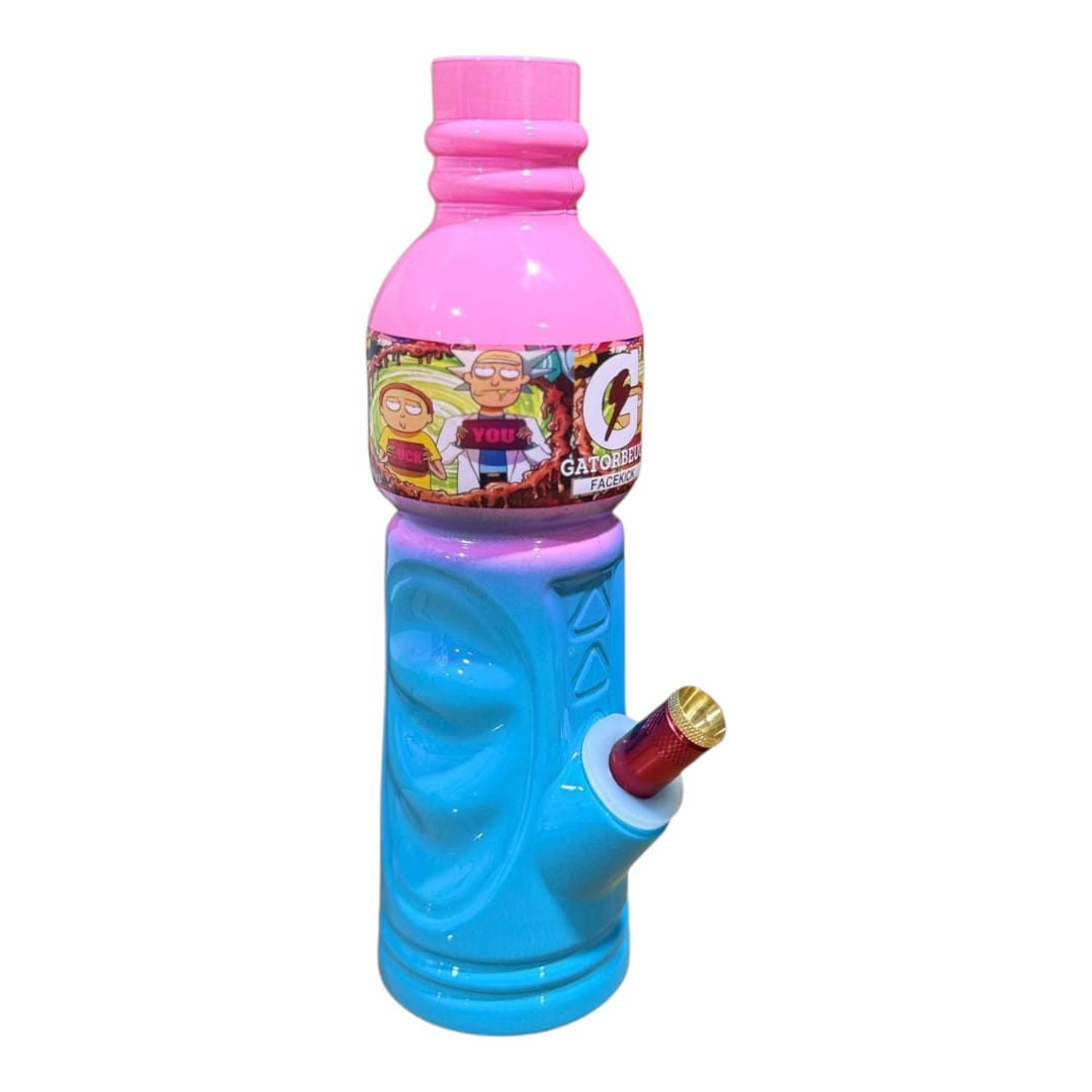 Blocked Gradient blue purple coloured Gatorbueg Bong