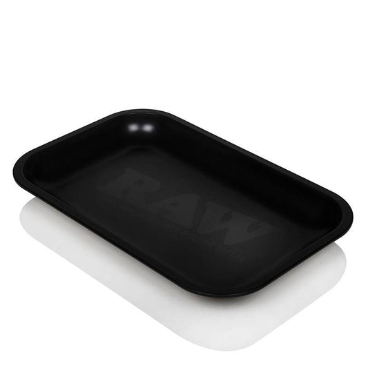 RAW BLACK MATTE METAL ROLLING TRAY