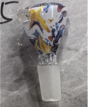 Marble Swirl - Glass Cone Piece