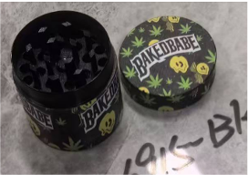 Baked Babe 4-Piece Metal - Grinder (12pk)