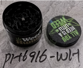Quotes 4-Piece Black Metal - Grinder(12pk)