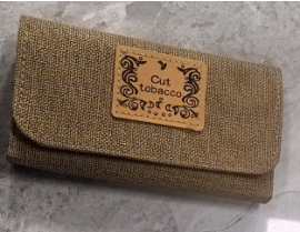 Cut Tobacco Canvas - Rolling snap Pouch