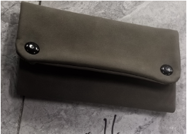 Matte Black - Rolling Pouch with Snap Closure