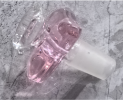 Pink Heart - Glass Cone Piece