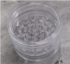 Clear 4-Piece Plastic - Grinder (12pk)